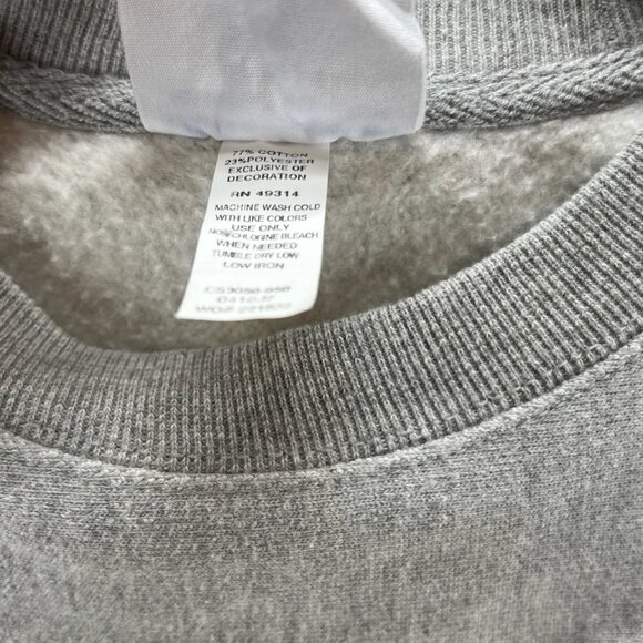 Champion Nebraska Cornhuskers Sweatshirt Men's Size Small Crewneck Pullover Gray - Picture 12 of 13